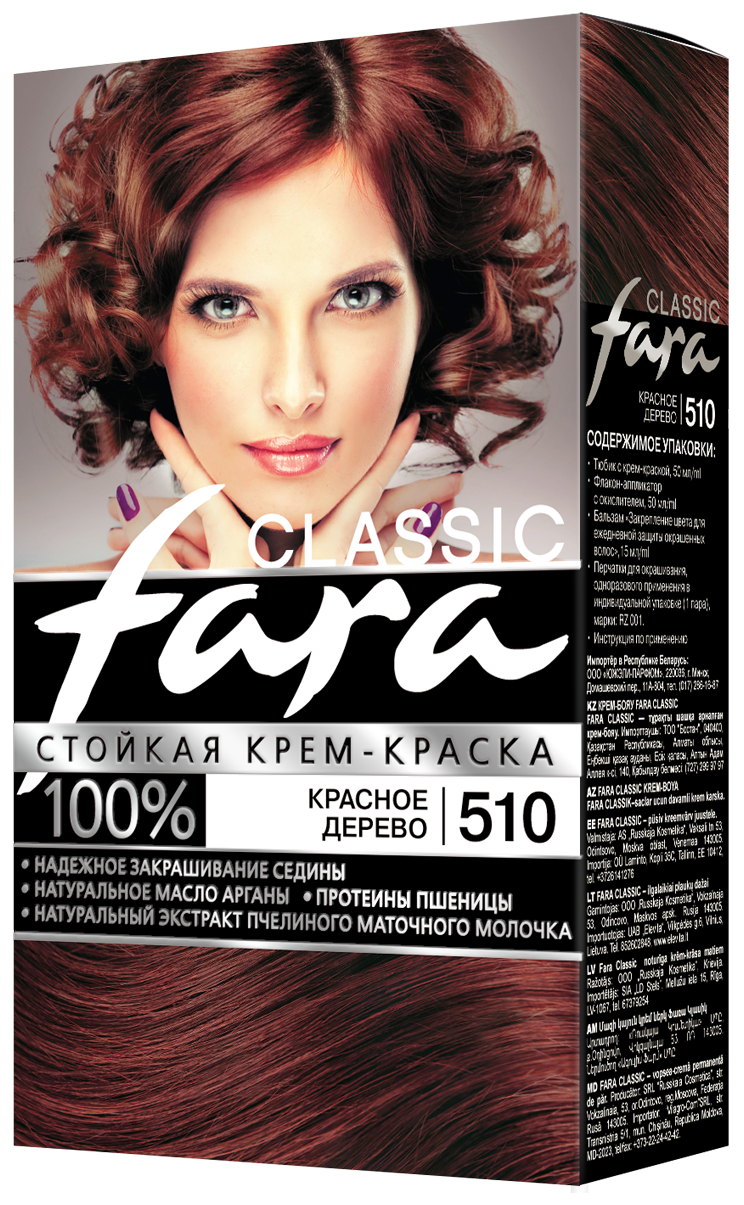 Краска д/волос Фара 510 красное дерево