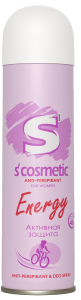 Дезодорант антиперс. S'cosmetic Energy (жен) 145мл
