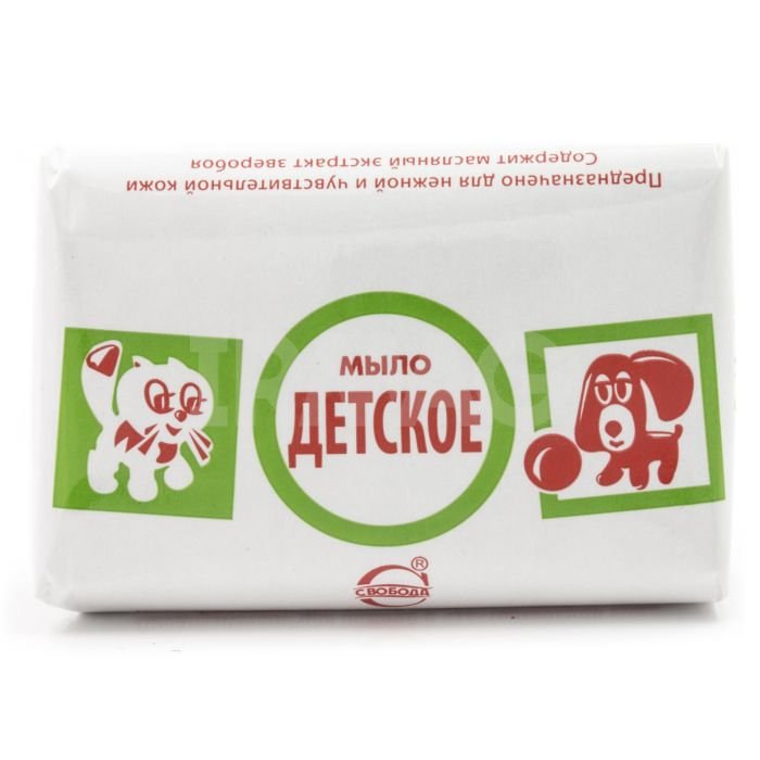 СВОБОДА Мыло Детское в обертке 90г/72
