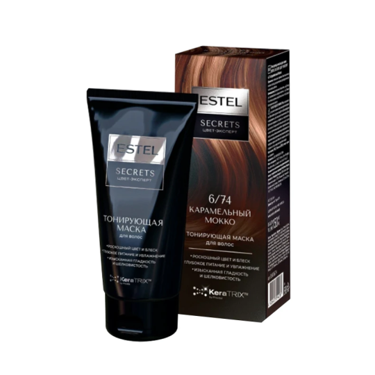 ESTEL SECRETS ЦВЕТ-ЭКСПЕРТ 6/74 Карамельный Мокко, 150 мл