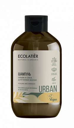 ECL Шампунь Объем и сила д/т/волос растит.протеины & алоэ вера/ 600 мл