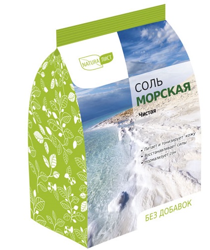 НАТУРАЛИСТ Соль для ванн 500гр Морская