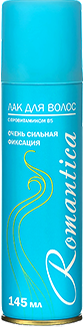Лак Романтика ос/ф с провитамином В5 145мл  /24шт в кор