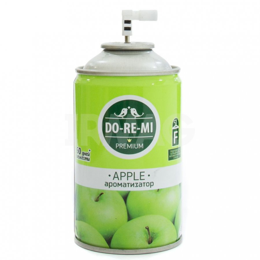Ароматизатор воздуха (СМЕННЫЙ БЛОК) До-ре-ми Премиум Зеленое яблоко 250мл К/12шт