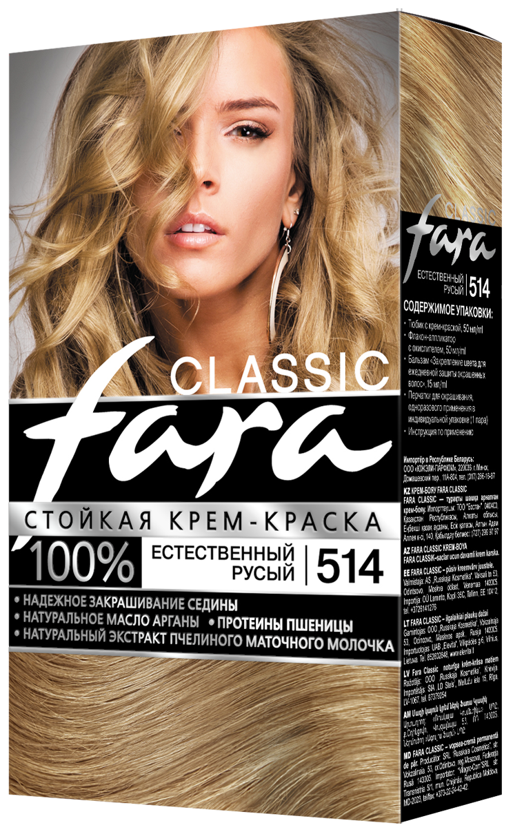 Краска д/волос Фара 514 естественный русый