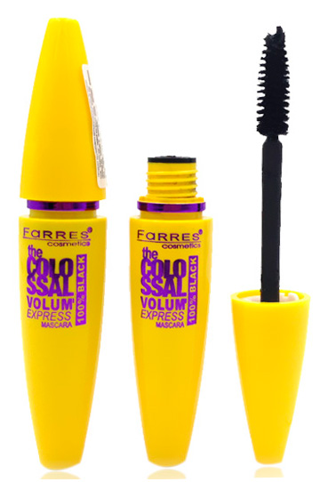 Farres Тушь для ресниц Colossal 6011-4 (J011-4) желтый корпус