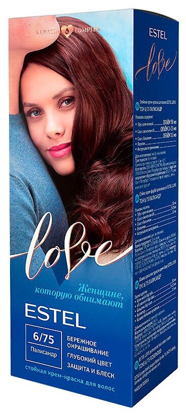 ESTEL LOVE Стойкая крем-краска  д/в тон 6/75 Палисандр