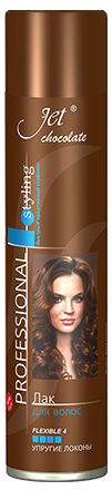 Лак Джет (Jet chocolate) Flexible(4) maxi 300мл /12шт в кор