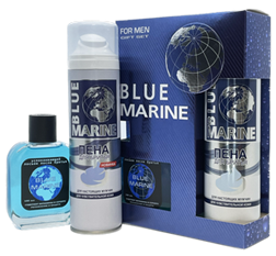 Фестива ПН 74 Blue Marine мужской (Лосьон п/бритья100мл+Пена д/бритья 200мл)