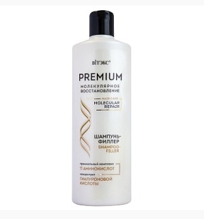 ВИТЕКС PREMIUM Молекулярное Восстан.Шампунь-филлер д/волос прем.компл. 11 аминокислот, 450мл/22шт