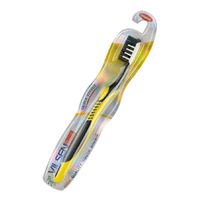 Зубная щетка Vilsen brush Карбон средняя жесткость