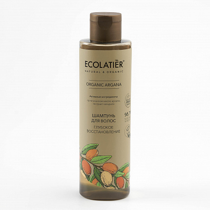 ECL GREEN Шампунь д/волос Глуб.восстан. Серия ORGANIC ARGANA 250 мл