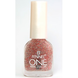 FENNEL  Лак для ногтей One 304 красно сер блестки