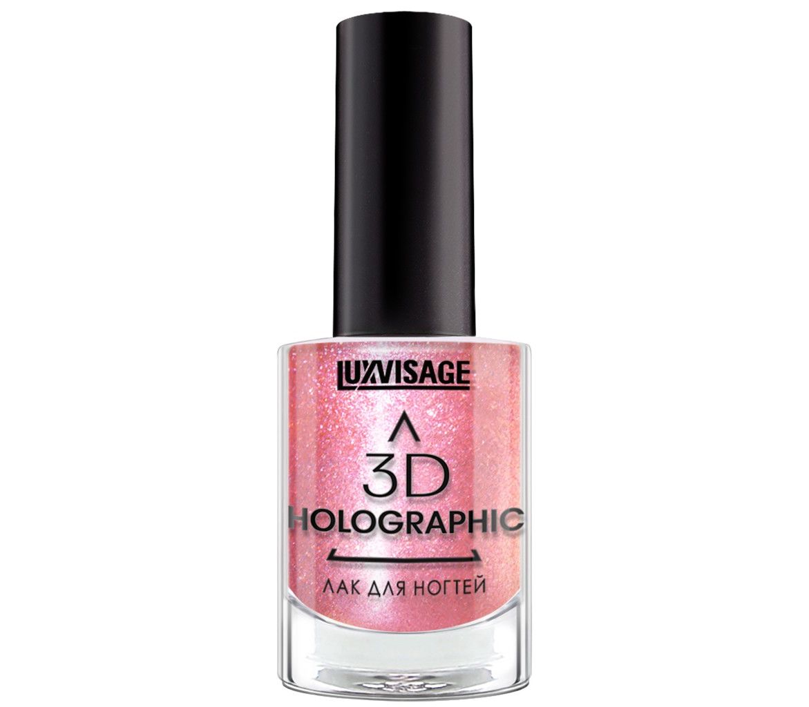 LuxVisage Лак 3D Holographic т.719 розовый кварц