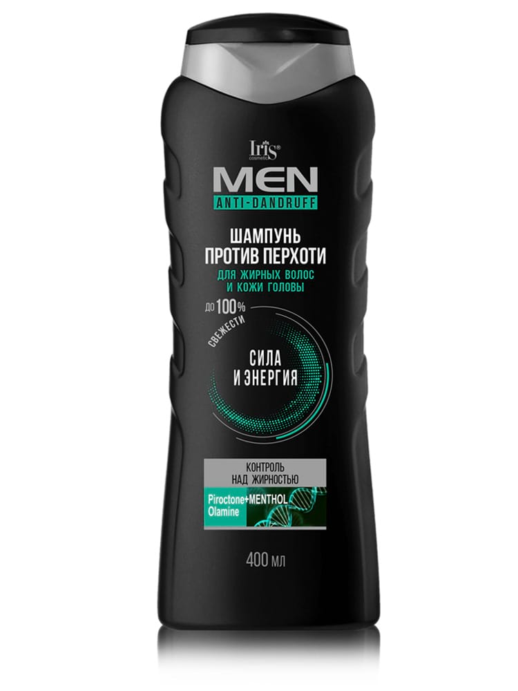 IRIS MEN Шампунь муж.против перхоти Контроль над жирностью 400мл