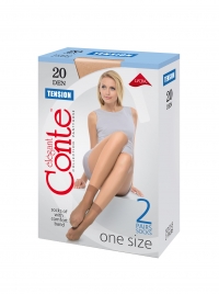 ГОЛЬФЫ CONTE Tension 20d(2 пары) nero 23-25