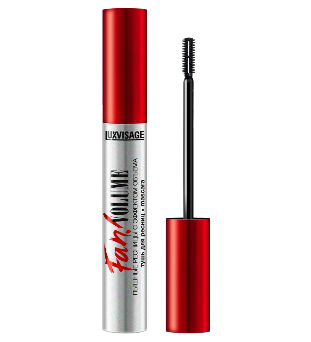 LuxVisage Тушь Fan! Volume пышные ресницы с эффектом объёма черная Новинка!!