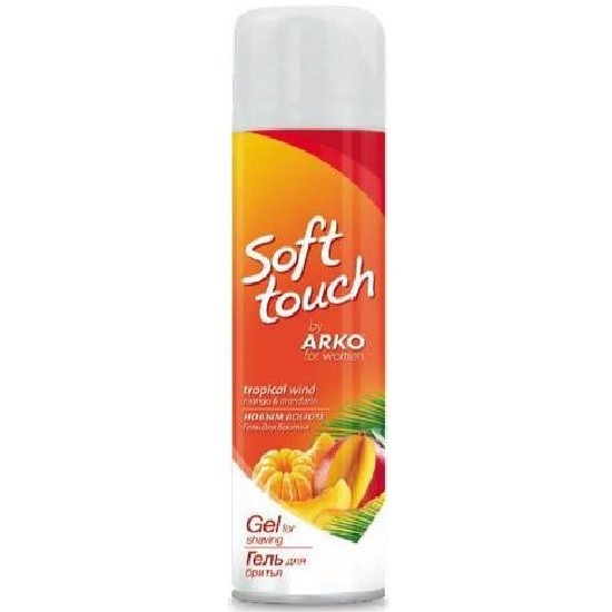 ARKO гель д/бритья женский Soft Touch тропич.свежесть мандарин и манго 200 мл/12