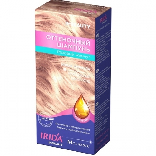IRIDA-Шампунь оттен. Роз.жемчуг 75м