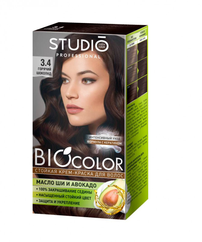 Стойкая крем-краска д/волос Biocolor(Биоколор) 3.4 горячий шоколад 50/50/15мл