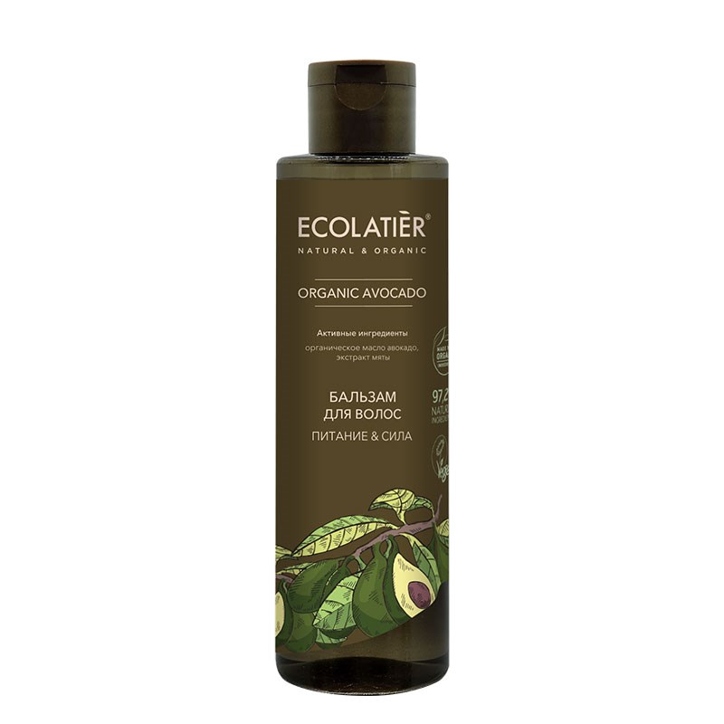 ECL GREEN Бальзам д/волос Питан. & Сила Серия ORGANIC AVOCADO, 250 мл