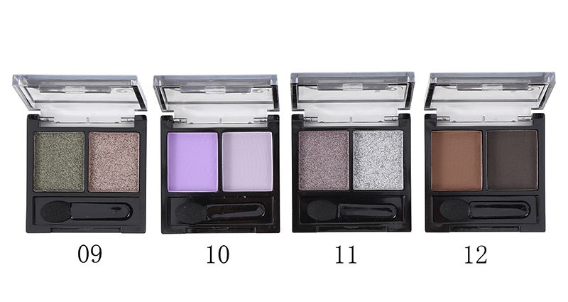 Farres Тени для век 2х цветные 1007 тон 12 коричневый/темно-коричневый