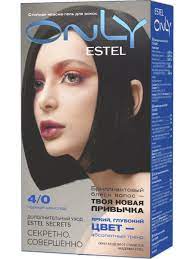 ESTEL ONLY Стойкая краска-гель д/волос 4/0 шатен