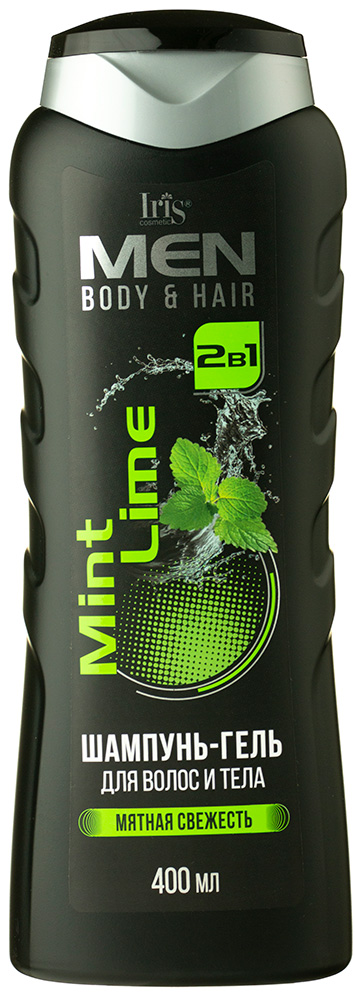 IRIS MEN Шампунь-гель муж. 2в1 Mint Lime 400мл