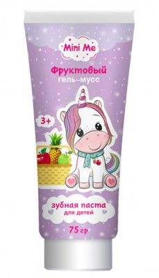 MINI ME Зубная паста для детей «Фруктовый гель-мусс» 75г/30К