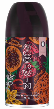 Освежитель GOODWIN (СМЕННЫЙ БЛОК) 250мл Ягодно-фруктовый микс /12шт в кор