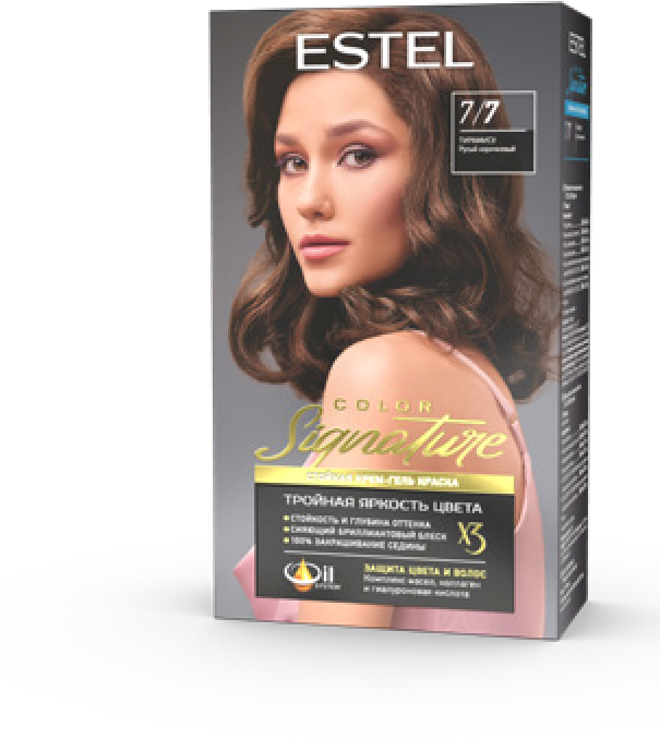 ESTEL COLOR Signature Стойкая крем-гель д/в тон 7/7 Тирамису