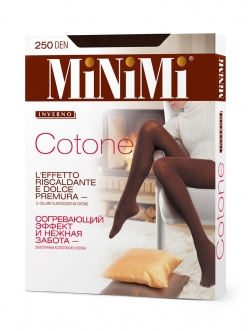 MINIMI Колготки Cotone 250 nero 6