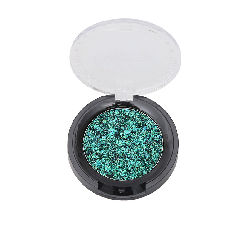 Farres Тени для век 1231 MIXX "Glitter" (крупные блестки) тон 02 тёмно-зелёный