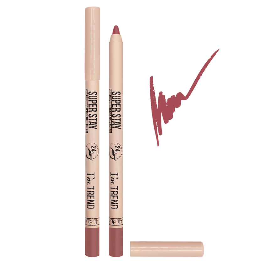 TF Гелевый карандаш для губ SUPER STAY I'm TREND, тон 002 "Neutral pink/Нейтральный розовый"