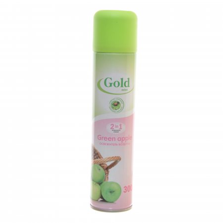 Освежитель GOLD WIND Green apple 300мл /12шт в кор