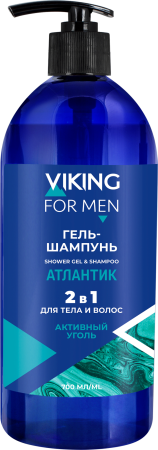 Viking: Гель-шампунь 700мл.для тела и волос "Атлантик"