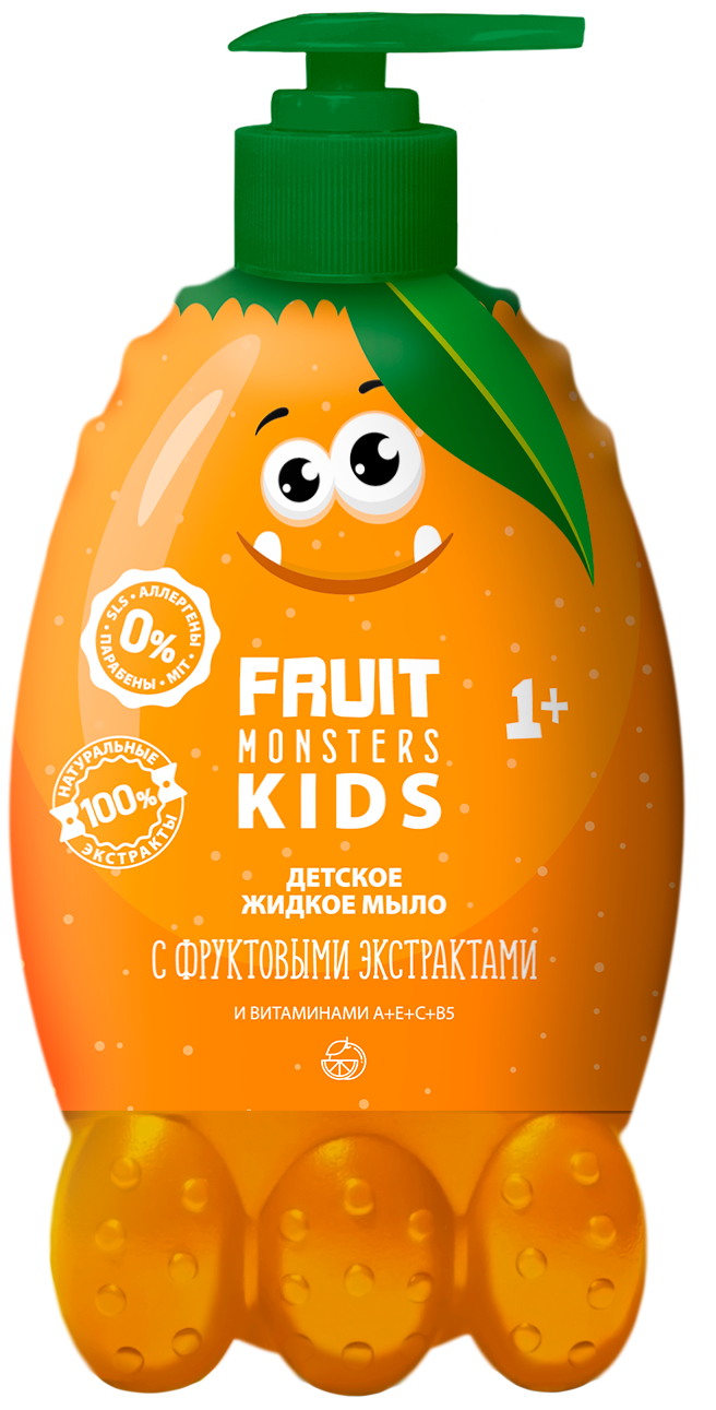 ФРУТОМОНСТРЫ Мыло жидкое детское Апельсин, 400 мл