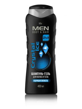 IRIS MEN Шампунь-гель муж. 2в1 Cristal Ice 400мл