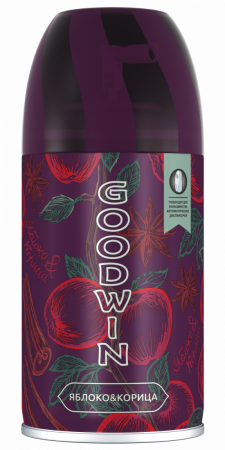 Освежитель GOODWIN (СМЕННЫЙ БЛОК) 250мл Яблоко и корица /12шт в кор
