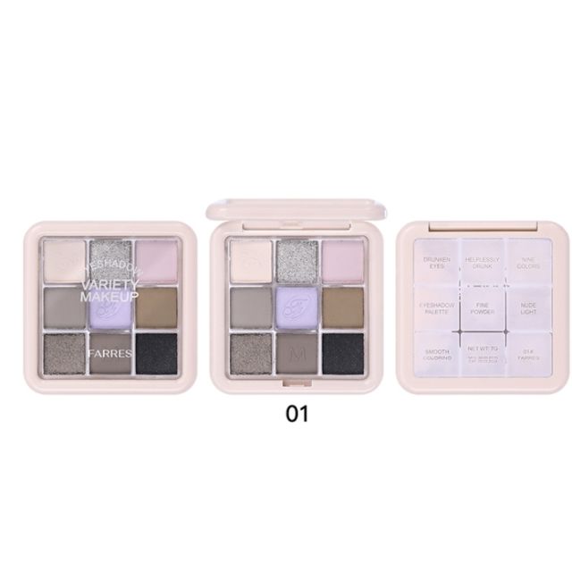 Farres Тени для век 1850 9 цветов VARIETY т.01
