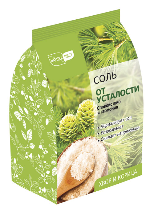 НАТУРАЛИСТ Соль для ванн 500гр От усталости
