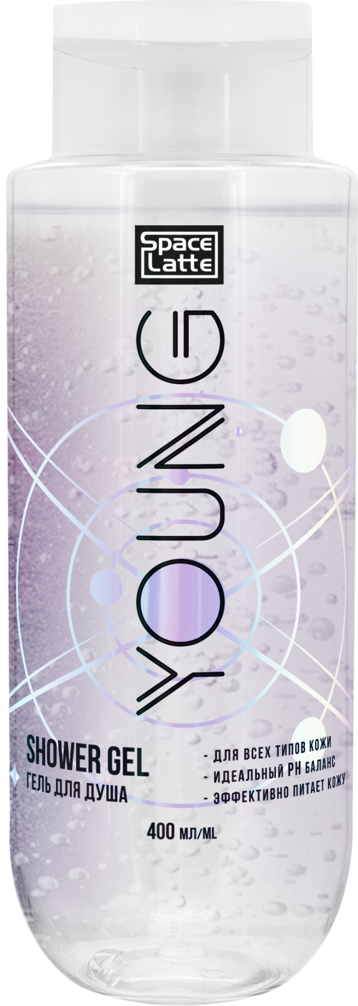 Space.latte YOUNG Гель для душа с молочными протеинами 400мл