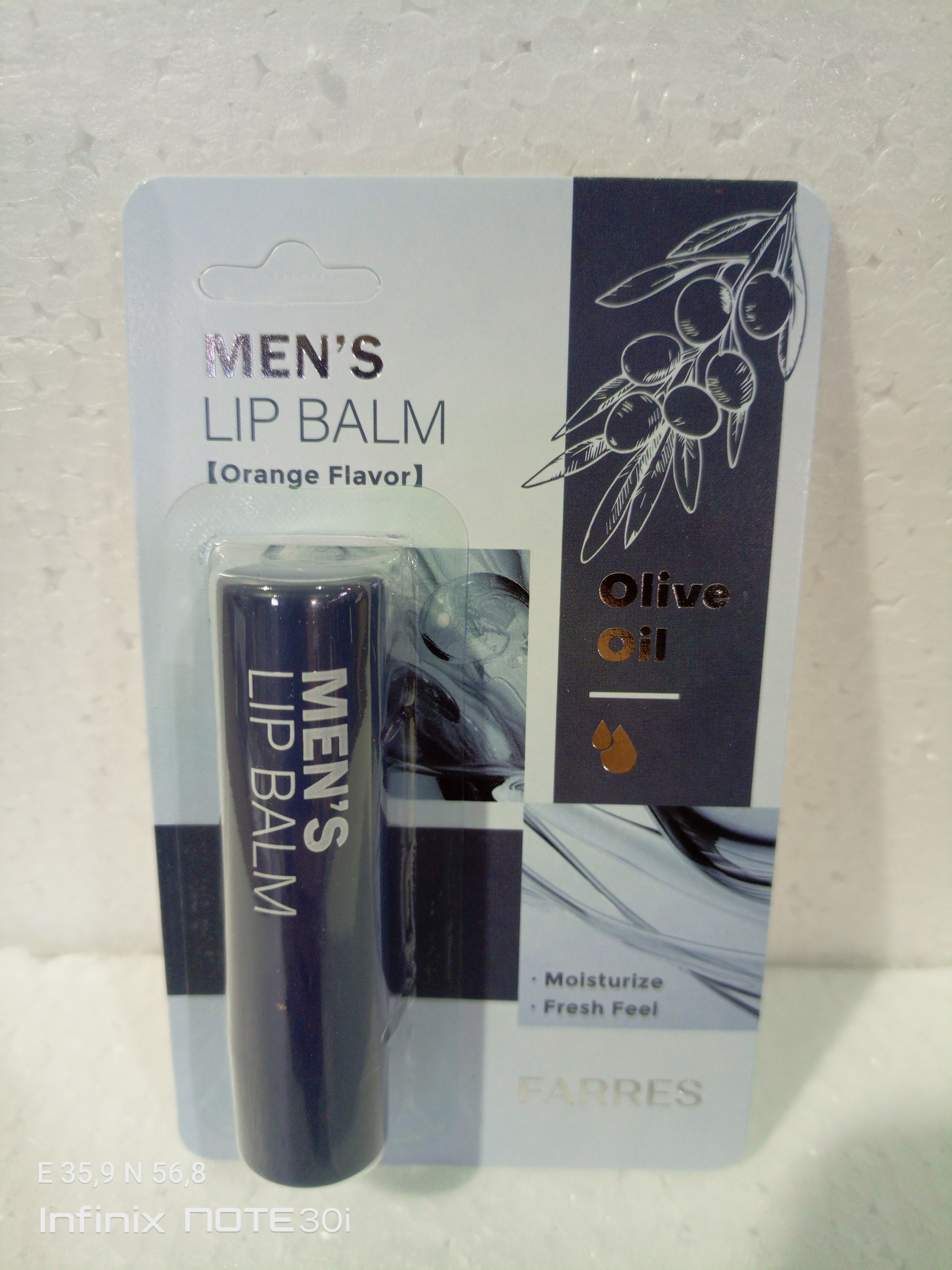 Farres для Мужчин Гигиеническая помада с оливковым маслом "апельсин" 5101-01/ 24шт