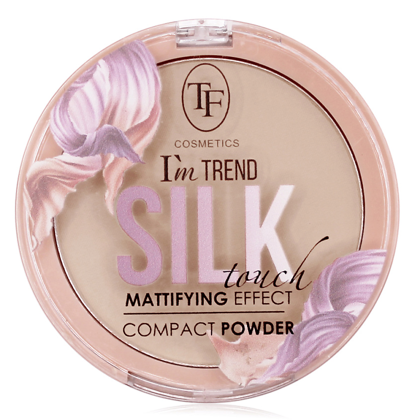 TF Бархатистая компактная пудра SILK TOUCH I'm TREND, тон 03 "Natural/Натуральный"