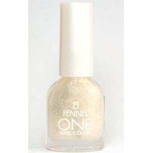 FENNEL Лак для ногтей One 201 бел.с блестк.