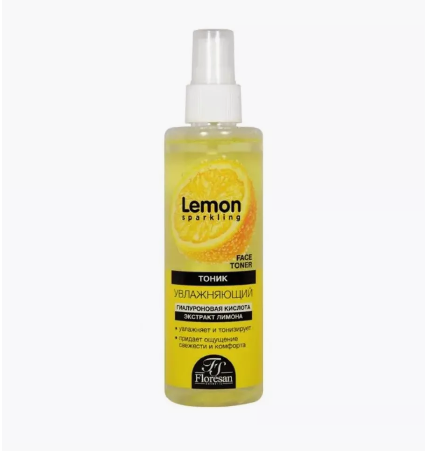 Ф Sparkling Lemon  Тоник увлаж. с гиалурон. кислотой и экстрактом лимона 200мл