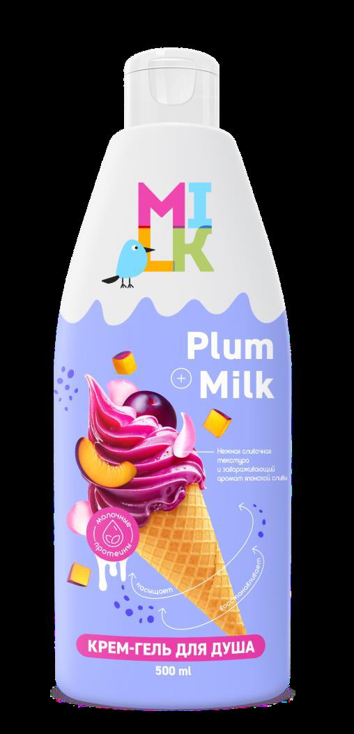 МИЛК ХН Крем-гель д/душа 500мл.Молоко и Японская слива