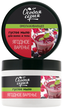 ОС Баня Густое Мыло д/волос и тела омоложивающее Ягодное Варенье 500мл
