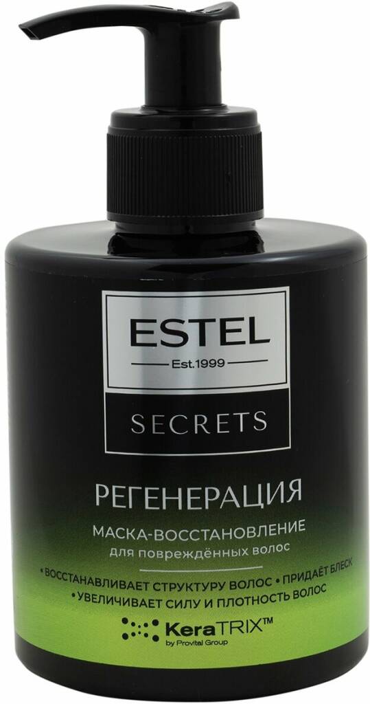 ESTEL"SECRETS" РЕГЕНЕРАЦИЯ"Маска-восстановление д/поврежденных волос 275мл