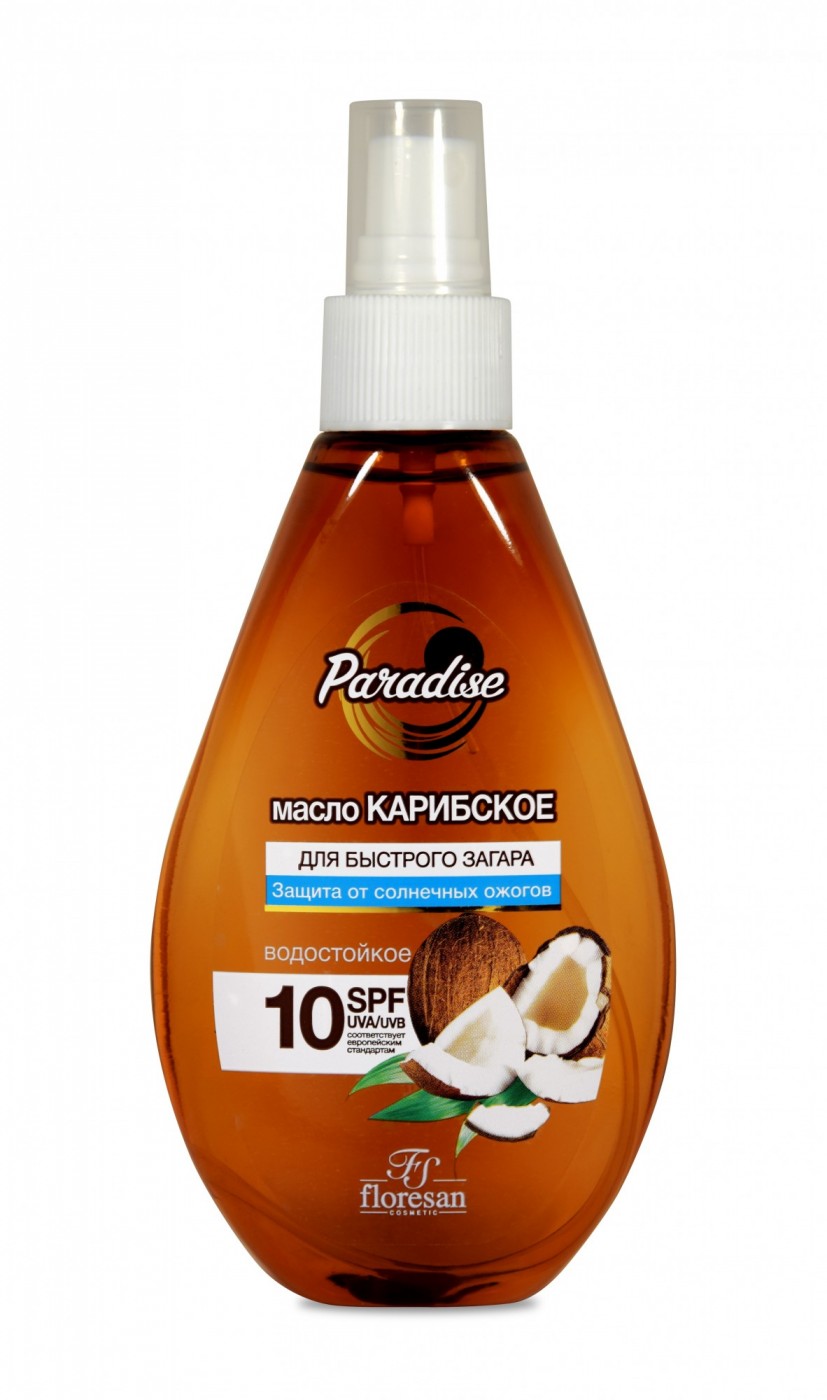 Ф Масло для быстрого загара "Карибское" SPF 10 160мл